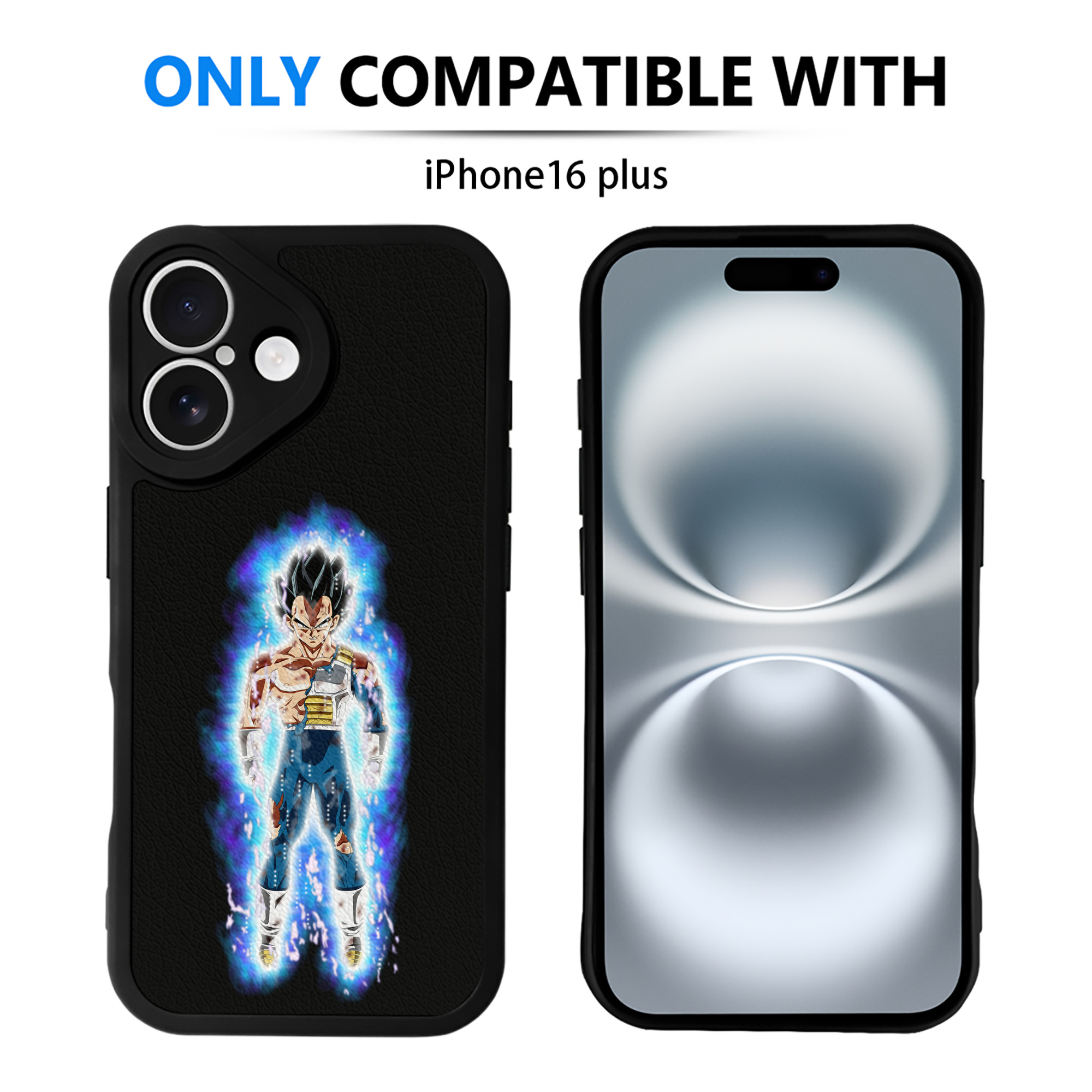 （画像用） ドラゴンボール ベジータ四世（Bejīta Yonsei）DRAGON BALL Vegeta IV 【iPhone 16シリーズ対応】シリコンスマホケース（レザー調） 材質：シリコン